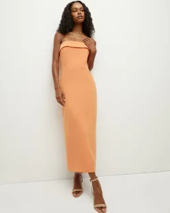 Absol Crepe Strapless Dress in><noscript><img width=