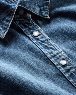 Aderes Denim Shirt in Light Blue><noscript><img width=