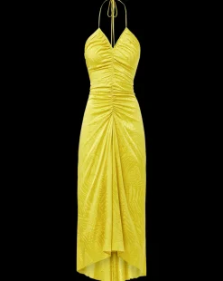 Aldana Stretch-Silk Dress in><noscript><img width=