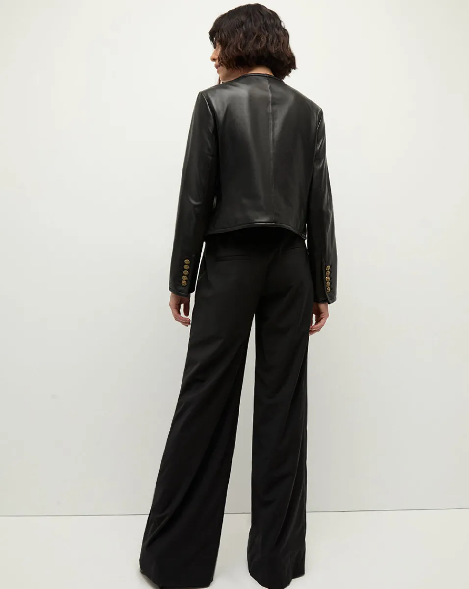 Andrea Leather Jacket in>Veronica Beard Clearance