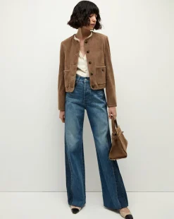 Andrea Suede Jacket in>Veronica Beard