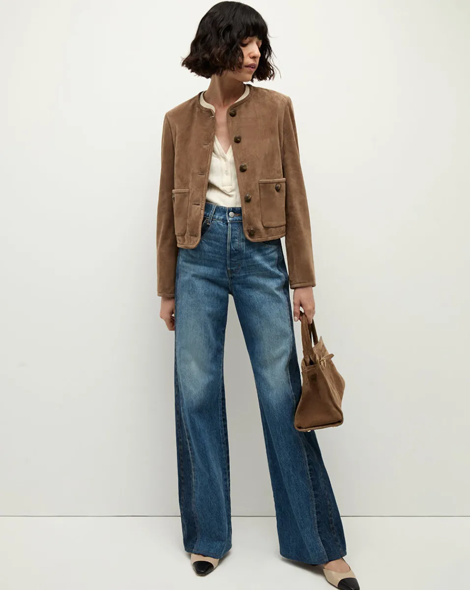 Andrea Suede Jacket in>Veronica Beard