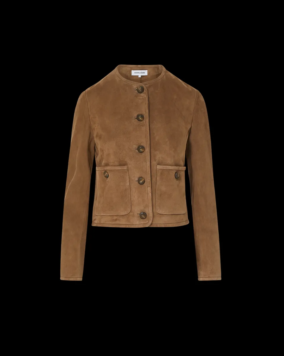 Andrea Suede Jacket in>Veronica Beard