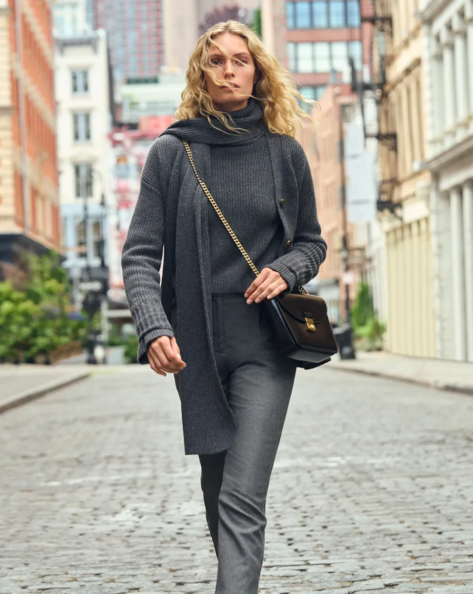 Annalise Merino Cashmere Cardigan in>Veronica Beard Hot