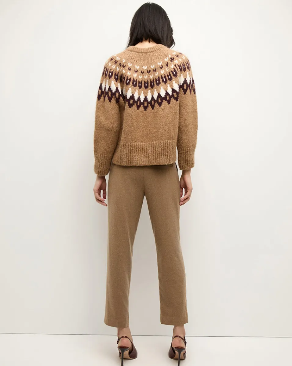 Anne Fairisle Pullover in Russet Multi>Veronica Beard Discount