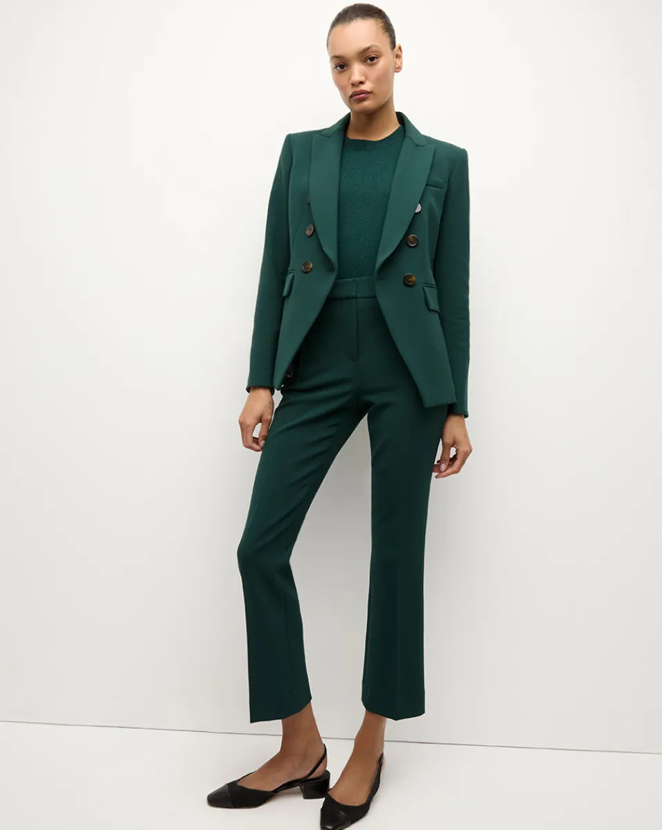 Arte High Waisted Pant in Dark Green>Veronica Beard Discount