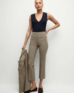 Arte Houndstooth Pants in>Veronica Beard Best