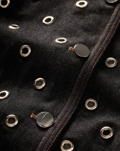 Beale Grommet Jacket in Black | Studded Jacket><noscript><img width=