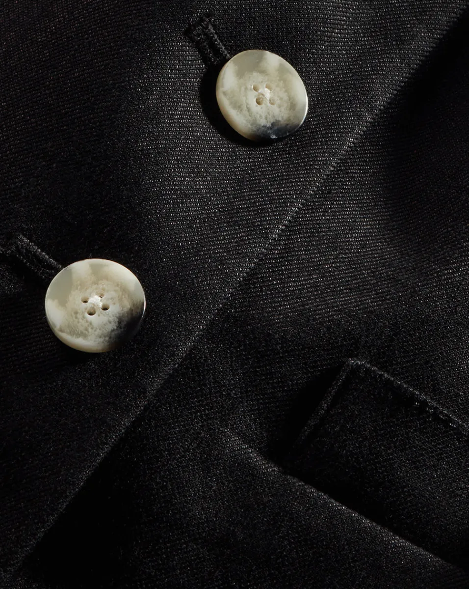Bennett Twill-Linen Vest in>Veronica Beard Outlet