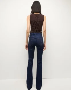 Beverly Patch-Pocket Skinny-Flare Jean in Rodeo Clean><noscript><img width=