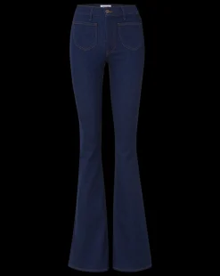 Beverly Patch-Pocket Skinny-Flare Jean in Rodeo Clean><noscript><img width=
