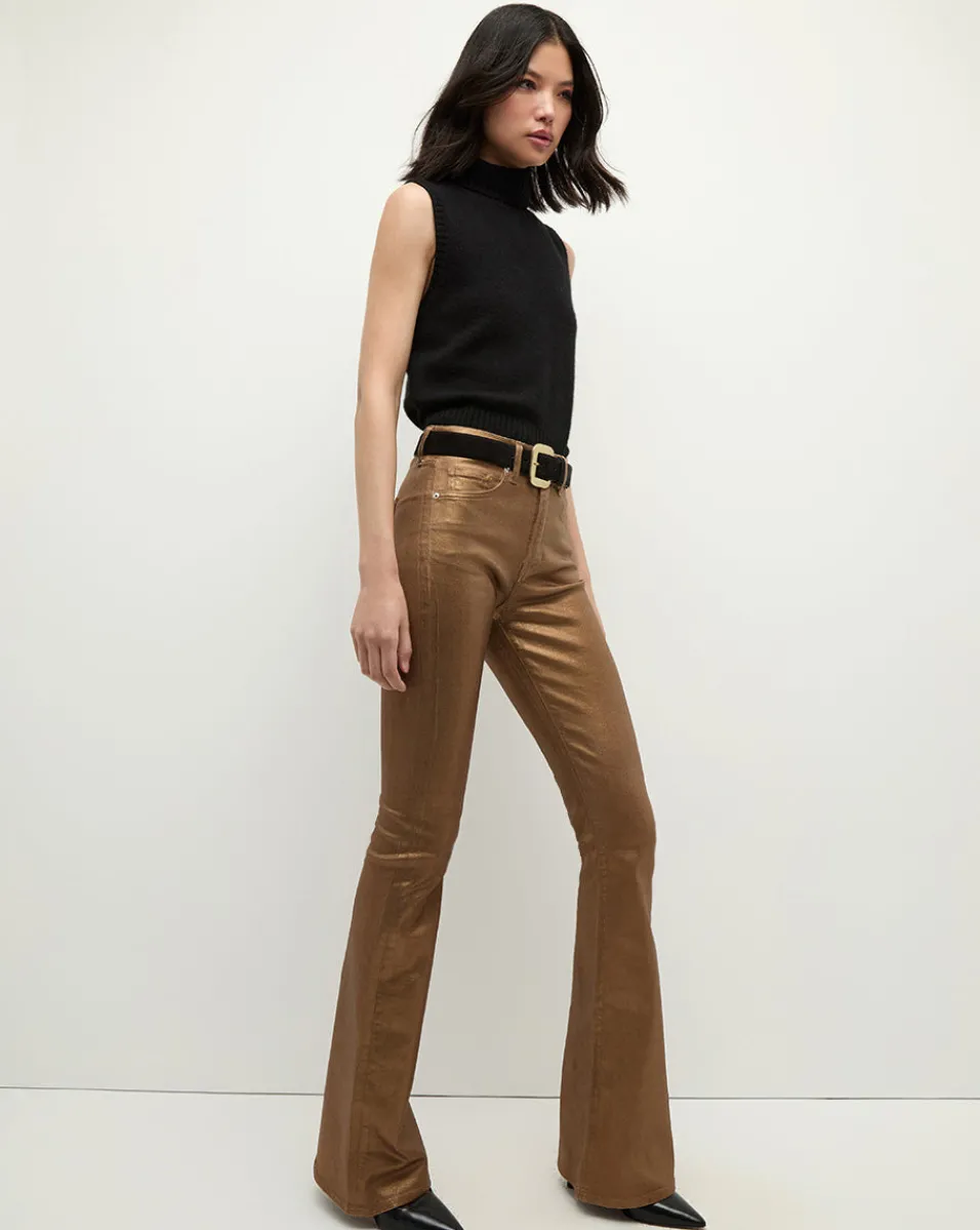 Beverly Skinny Flare Jeans in Bronze>Veronica Beard Outlet