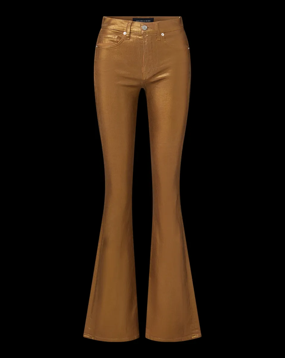 Beverly Skinny Flare Jeans in Bronze>Veronica Beard Outlet