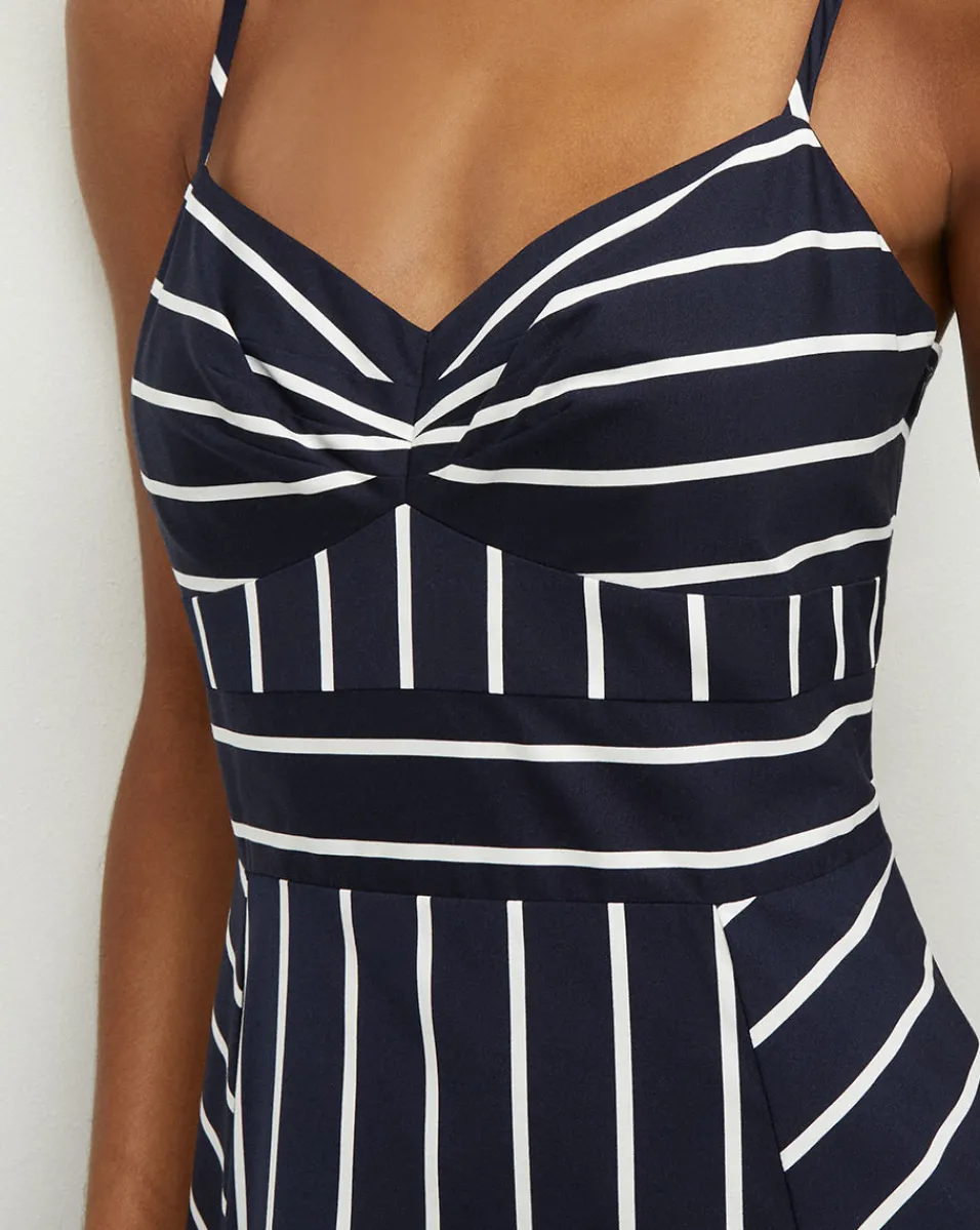 Blige Striped Dress in>Veronica Beard Sale