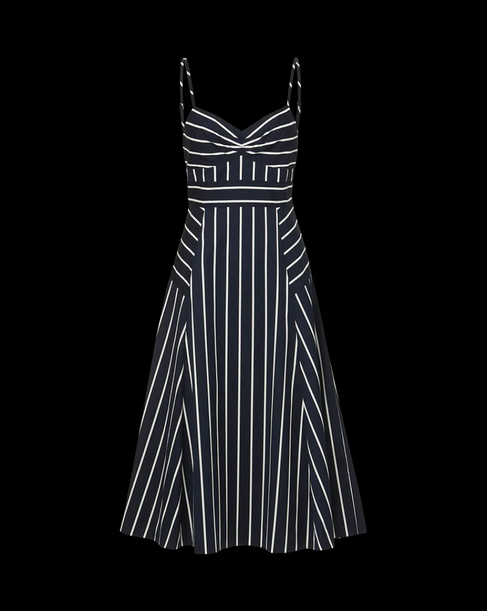 Blige Striped Dress in>Veronica Beard Sale