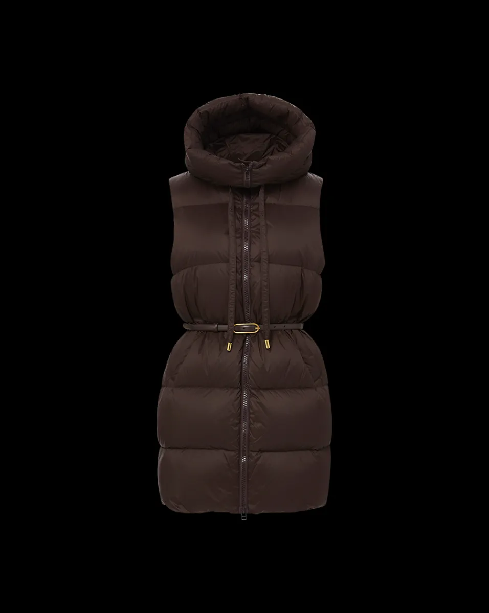 Bria Puffer Vest in Dark Chocolate>Veronica Beard Outlet
