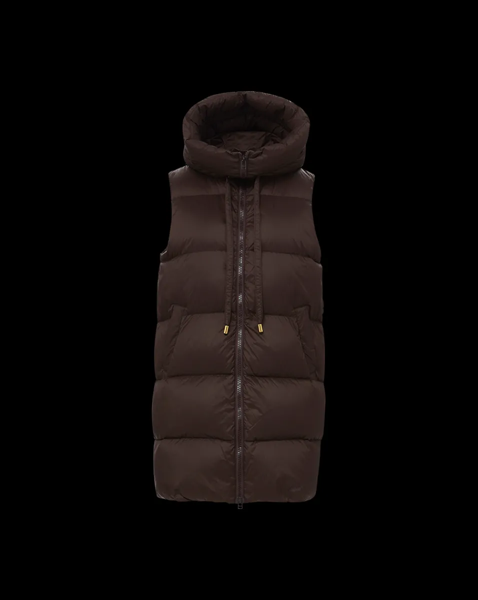Bria Puffer Vest in Dark Chocolate>Veronica Beard Outlet