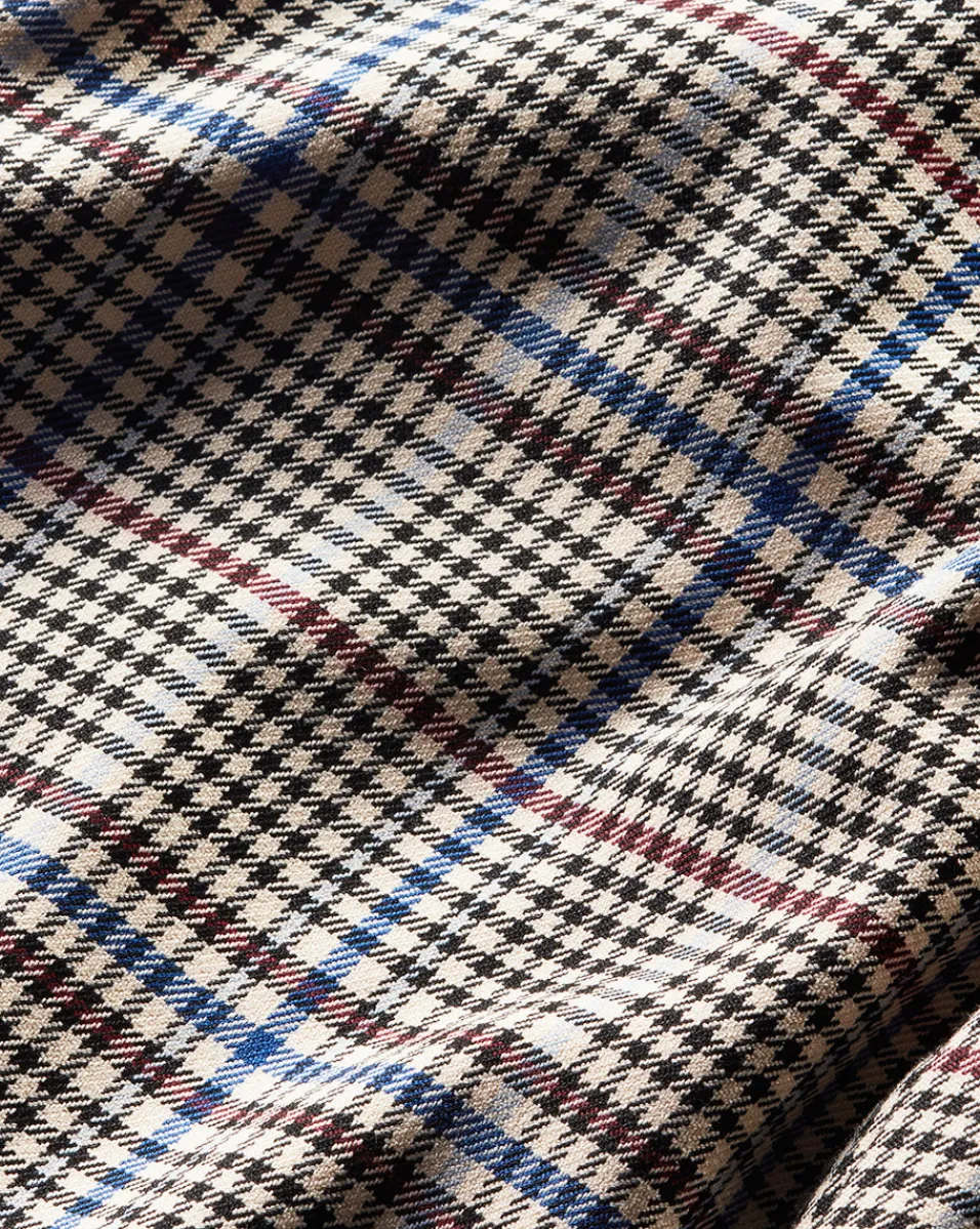 Brixton Plaid Wide-Leg Cropped Pant>Veronica Beard New