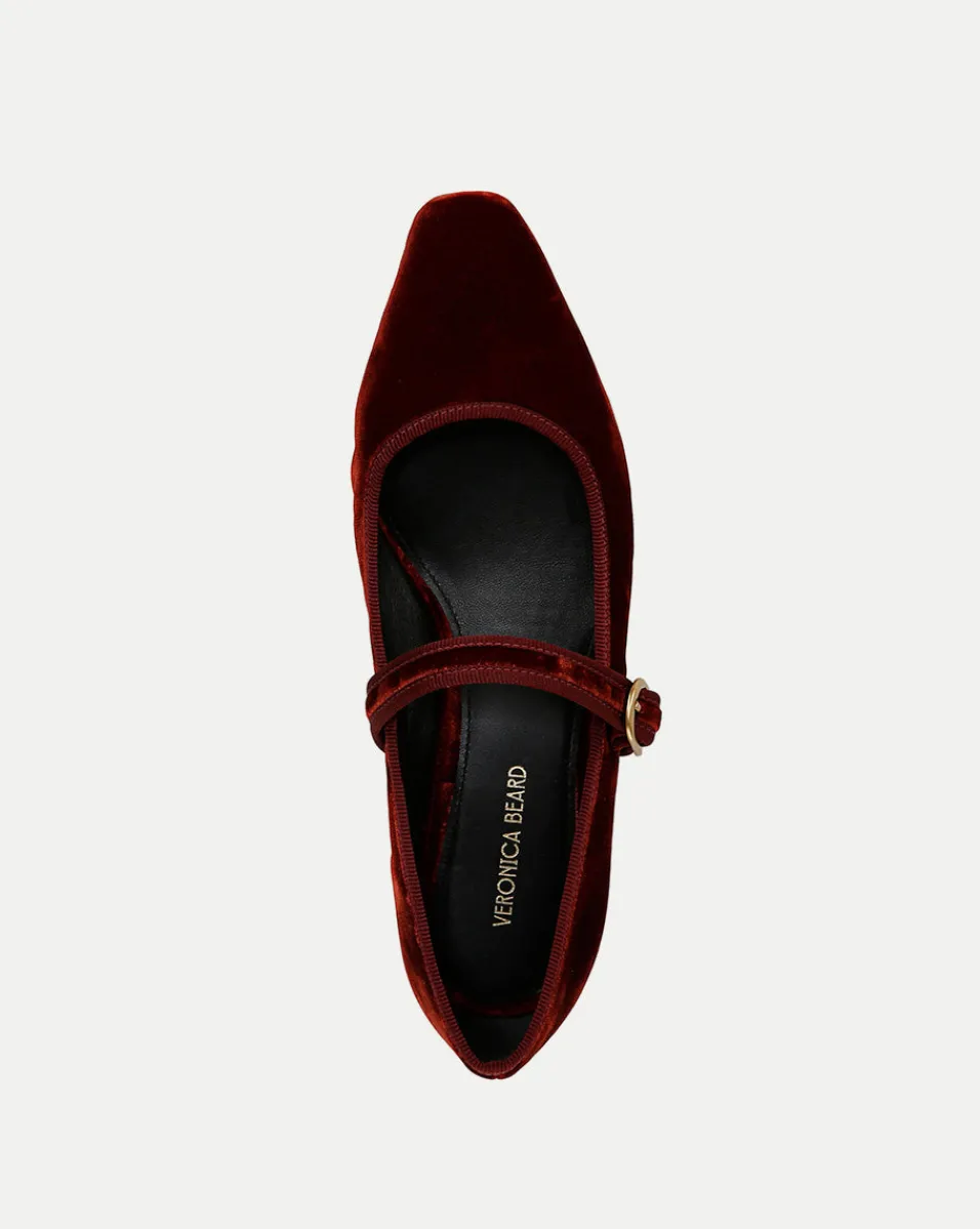 Cade Velvet Mary Jane Ballet Pump in>Veronica Beard Sale
