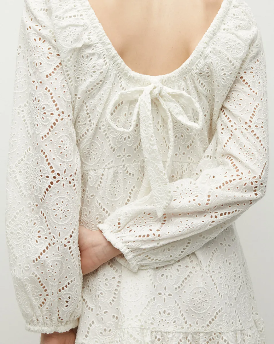 Calibra Eyelet Dress>Veronica Beard