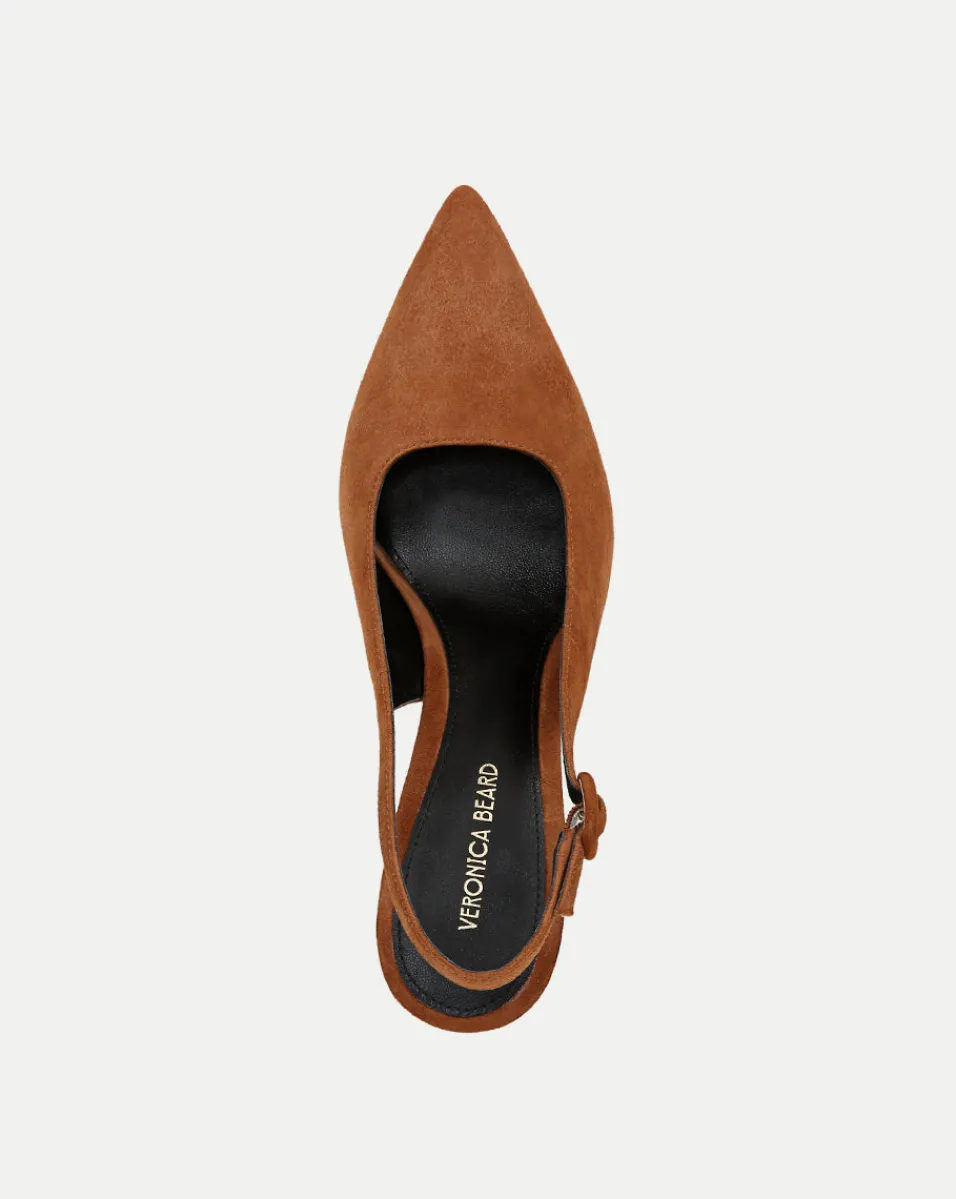 Callie Suede Slingback Pump in>Veronica Beard Sale