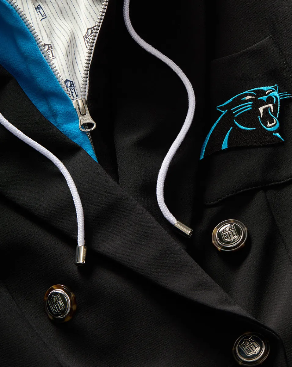 Carolina Panthers Dickey Jacket in Black/Silver>Veronica Beard New