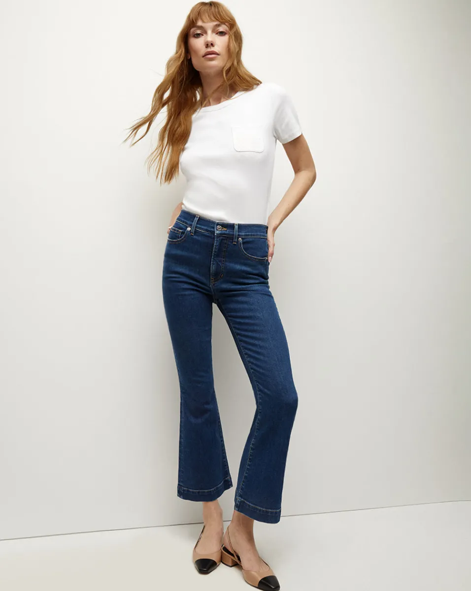 Carson Kick-Flare High-Rise Jean>Veronica Beard Discount