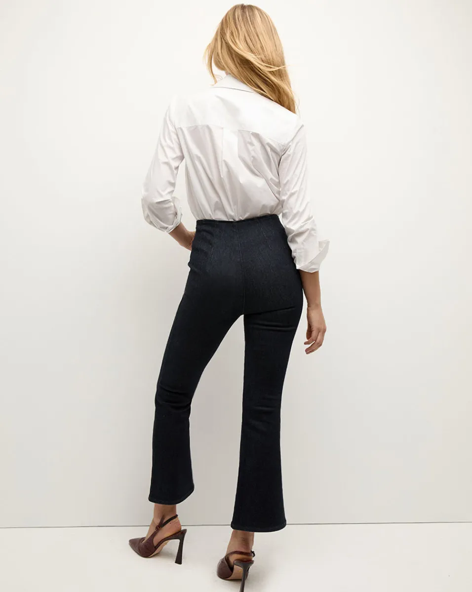 Carson Off-Duty Kick-Flare Jean in Black>Veronica Beard Hot