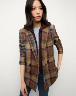 Cashmere Hoodie Dickey in Dark Chocolate>Veronica Beard Best