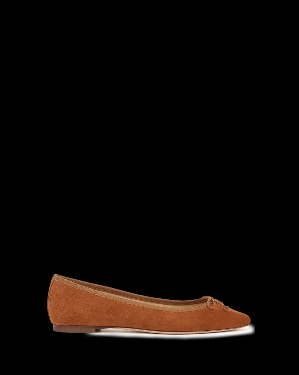 Catherine Suede Ballet Flat in>Veronica Beard New