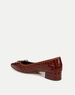 Cecile Croc-Embossed Ballet Pump in><noscript><img width=