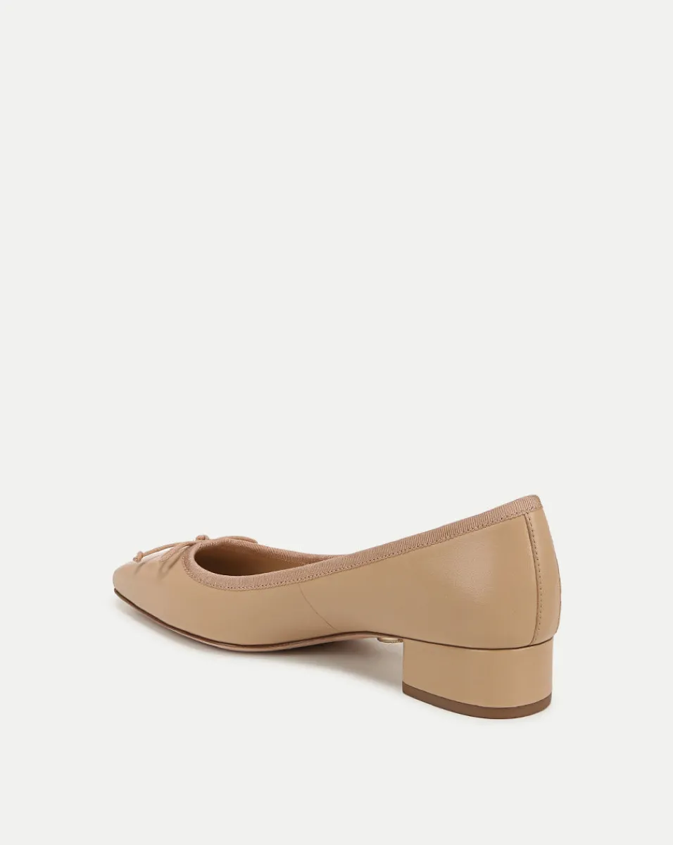 Cecile Leather Ballet Pump in>Veronica Beard Clearance