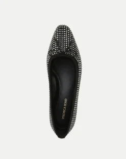 Cecile Rhinestone Ballet Pump in Black Rhinestone><noscript><img width=