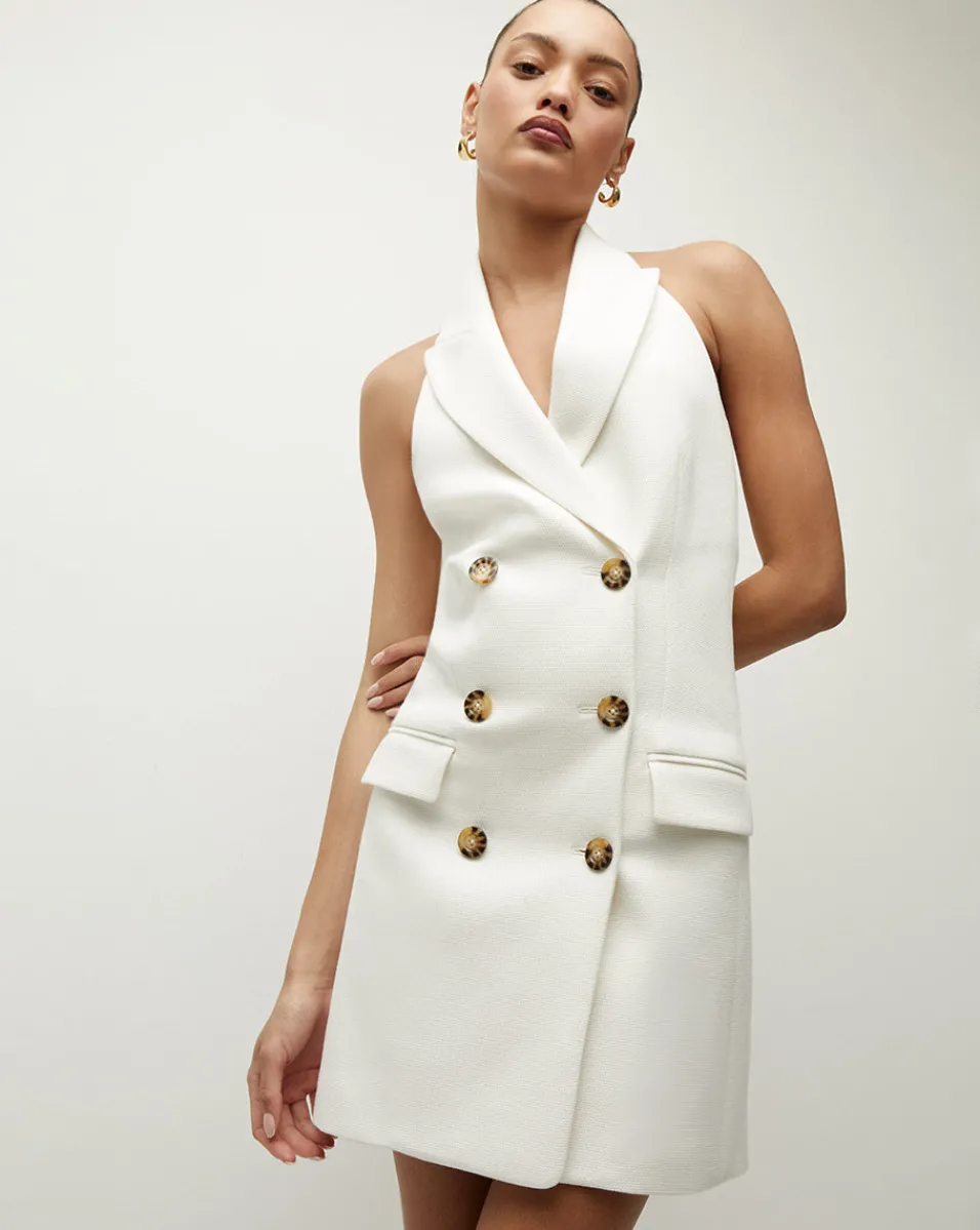 Claridge Blazer Dress in>Veronica Beard Hot