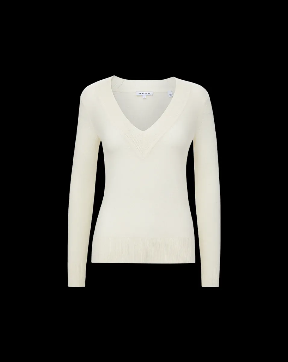 Coleta V-Neck Cashmere Sweater in>Veronica Beard