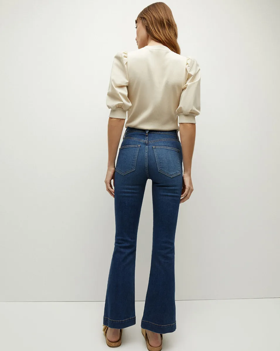 Coralee Puff-Sleeve Tee in>Veronica Beard Clearance