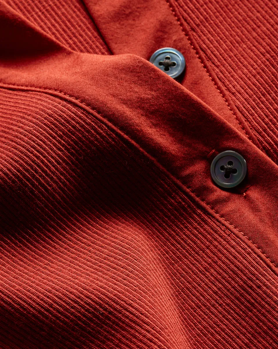 Coralee Puff-Sleeve Top in Brick Red>Veronica Beard Clearance