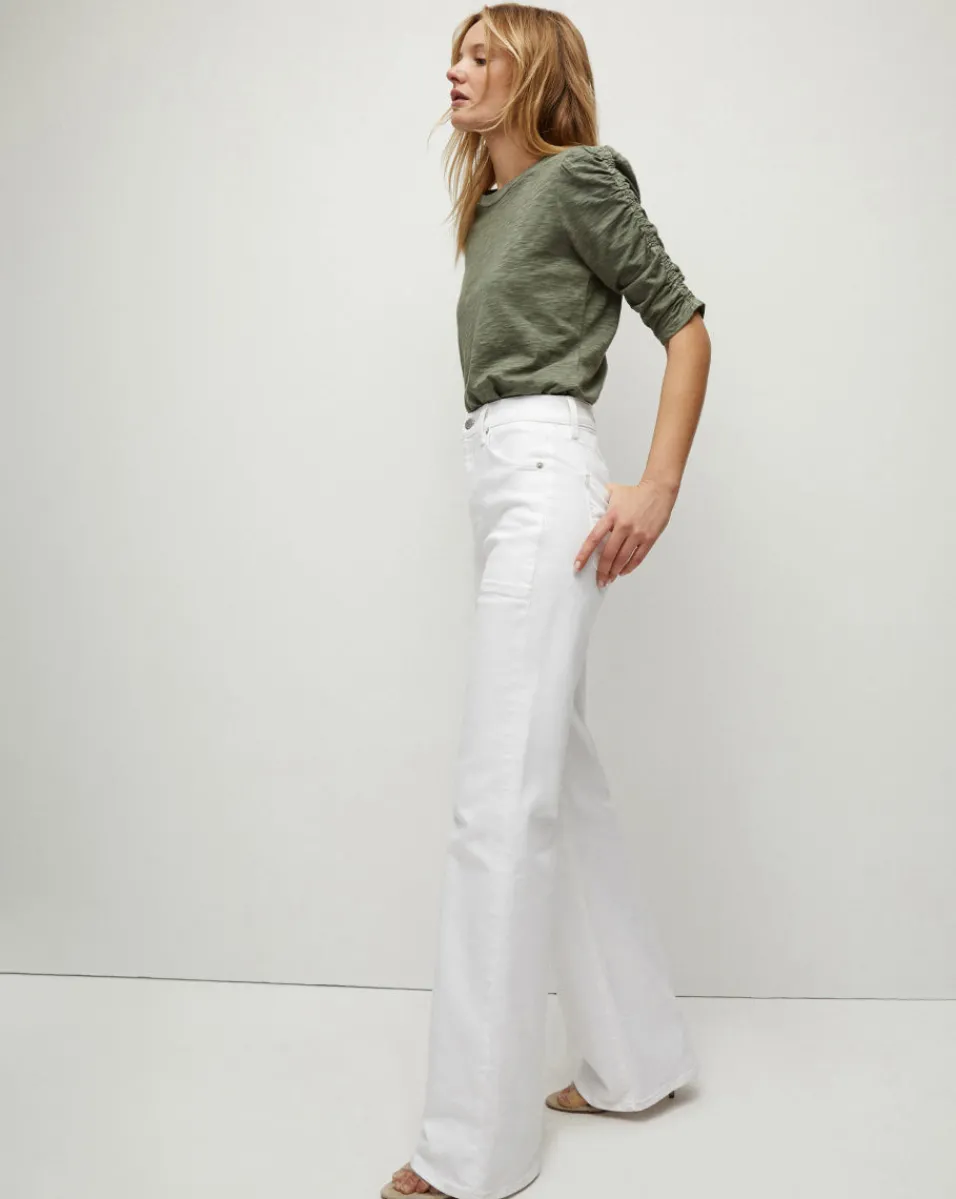 Crosbie Patch Pockets Slim Wide-Leg Jean in>Veronica Beard Discount