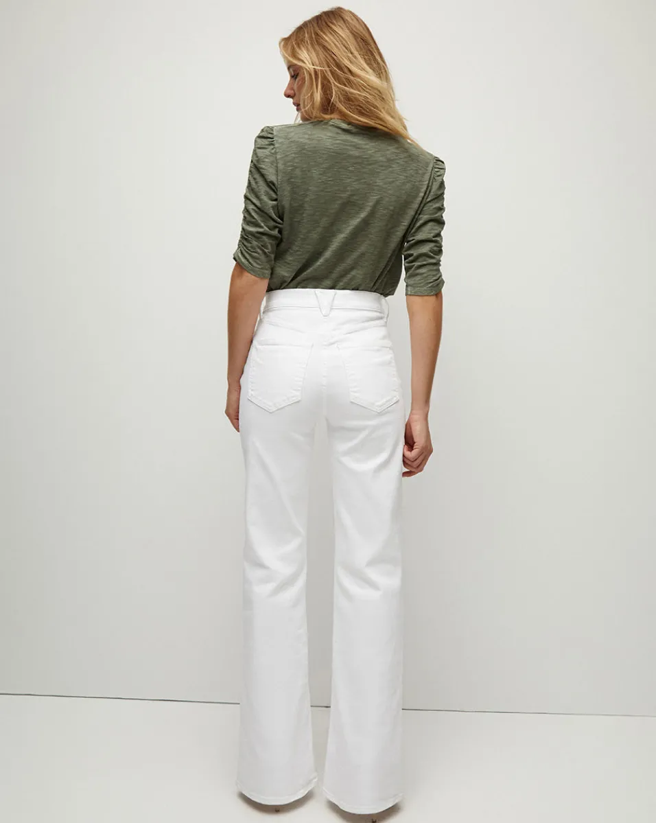 Crosbie Patch Pockets Slim Wide-Leg Jean in>Veronica Beard Discount
