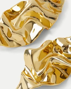 Crumpled Earring in><noscript><img width=