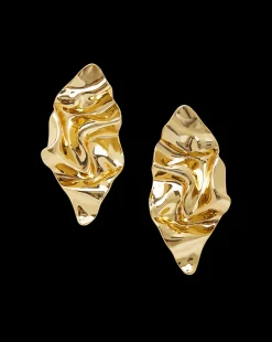 Crumpled Earring in><noscript><img width=