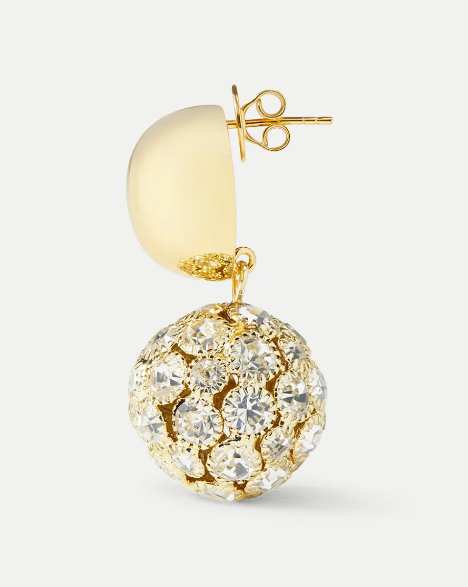 Crystal Sphere Stud Earrings in>Veronica Beard Sale