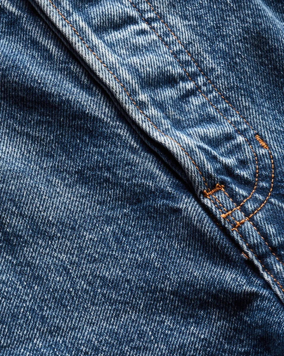Daniela Cropped Straight-Leg Jean in Blue>Veronica Beard Clearance