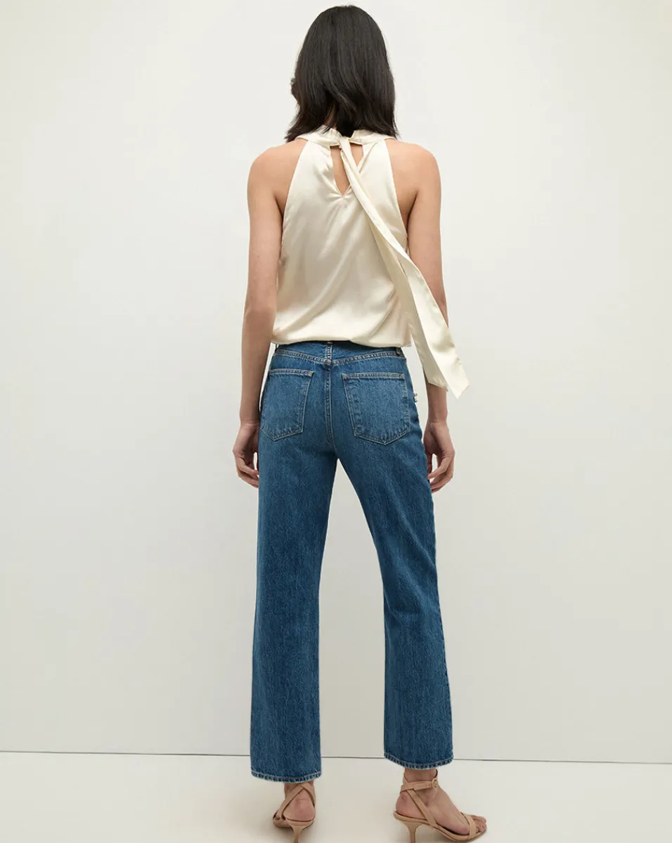Daniela Straight Leg Jean in x Poppy Delevingne>Veronica Beard Discount