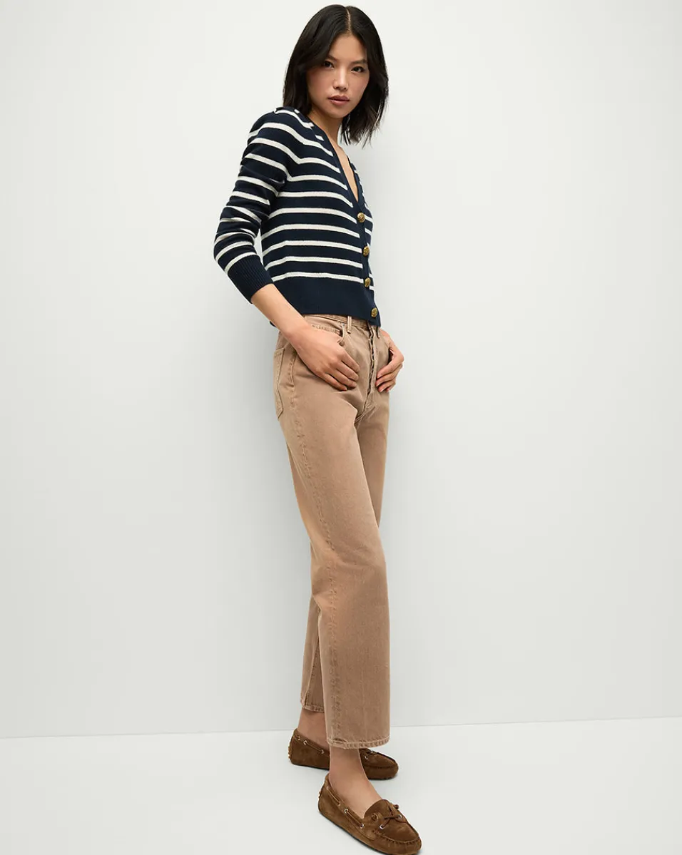 Daniela Straight-Leg Jeans in Tan Sierra>Veronica Beard Best