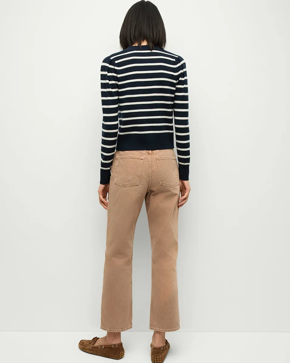 Daniela Straight-Leg Jeans in Tan Sierra>Veronica Beard Best