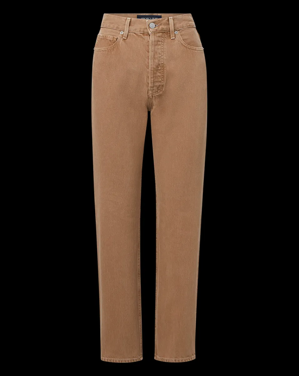 Daniela Straight-Leg Jeans in Tan Sierra>Veronica Beard Best