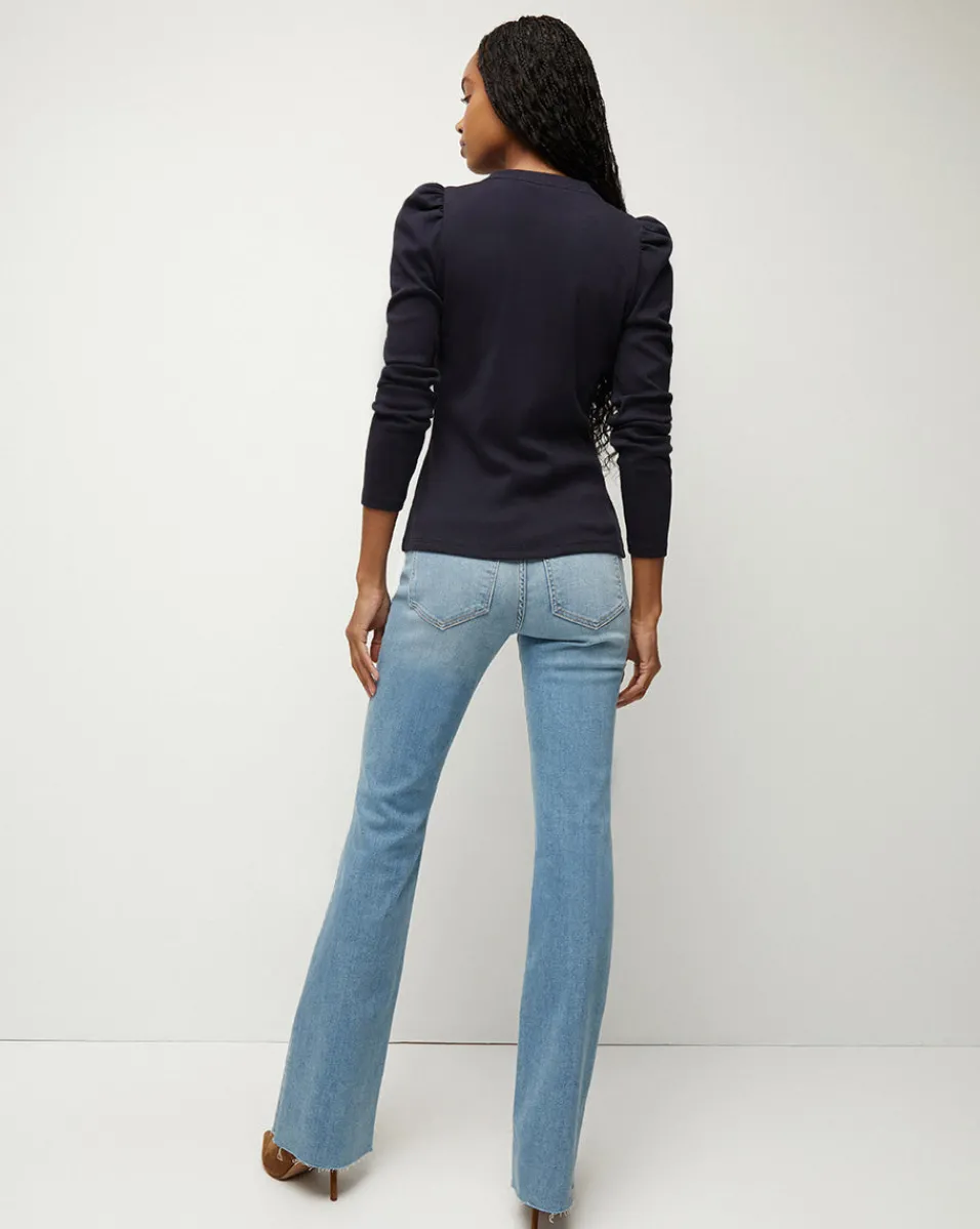 Dekalb Puff-Sleeve Top>Veronica Beard Clearance