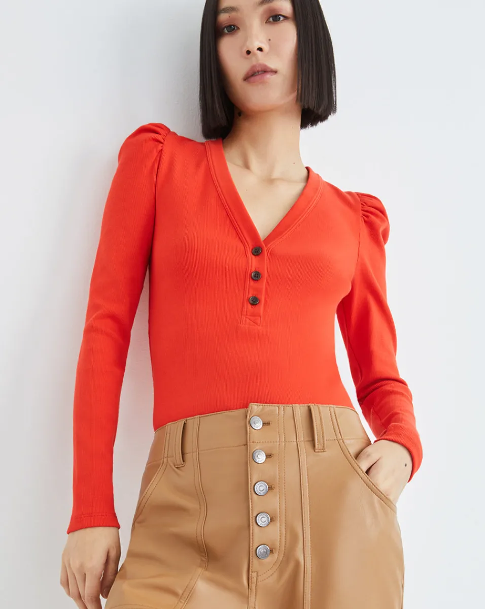 Dekalb Puff-Sleeve Top>Veronica Beard Clearance