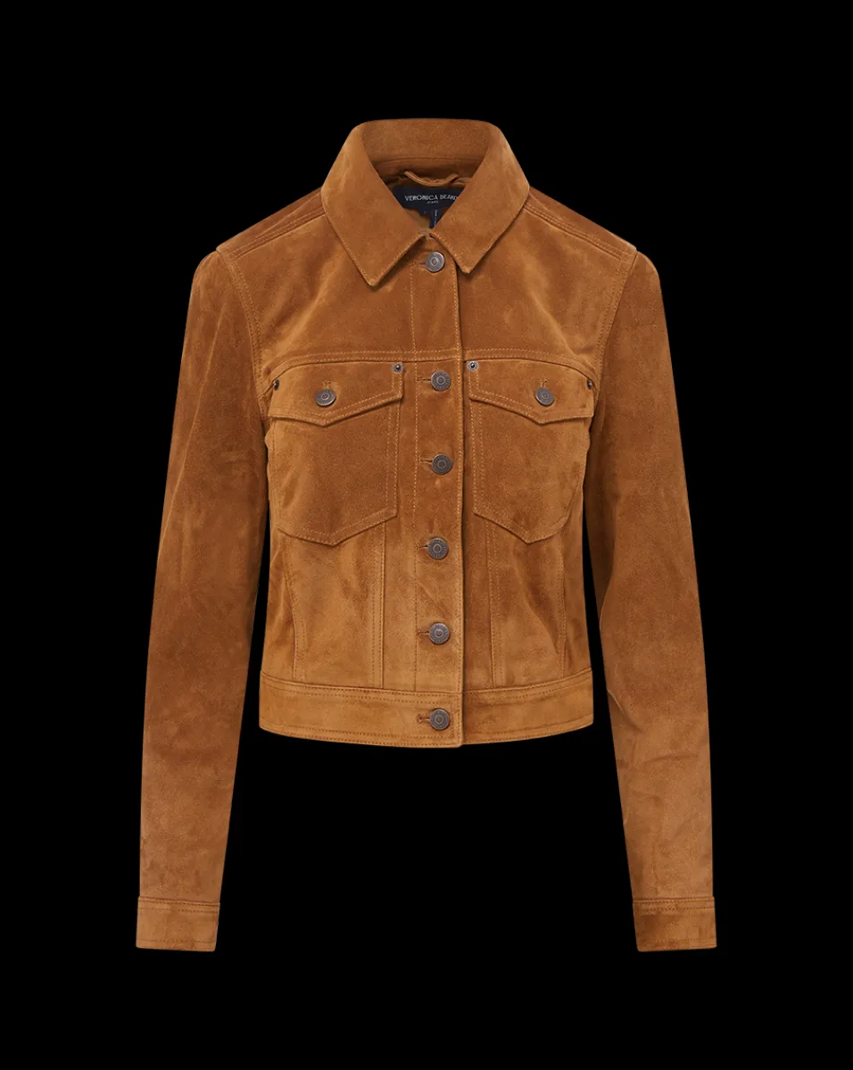 Delena Suede Jacket in>Veronica Beard Hot
